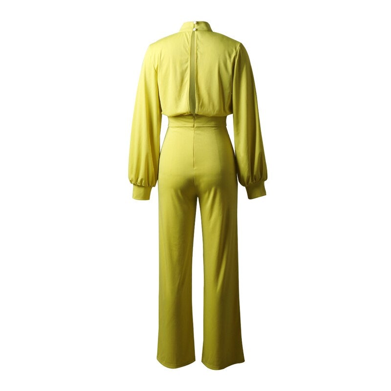 AMELIA - Jumpsuit met hoge taille en wijde pijpen voor dames