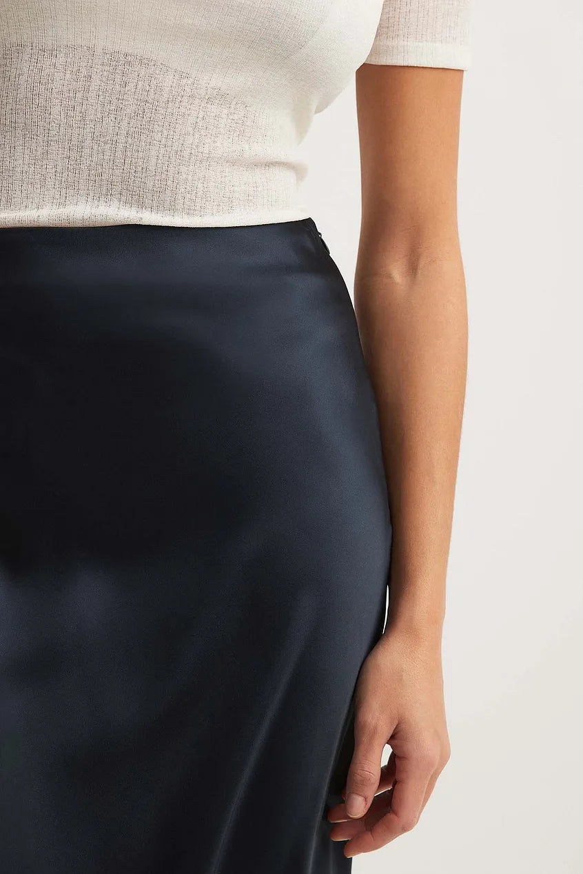 AMELIA - Klassieke satijnen midirok voor dames