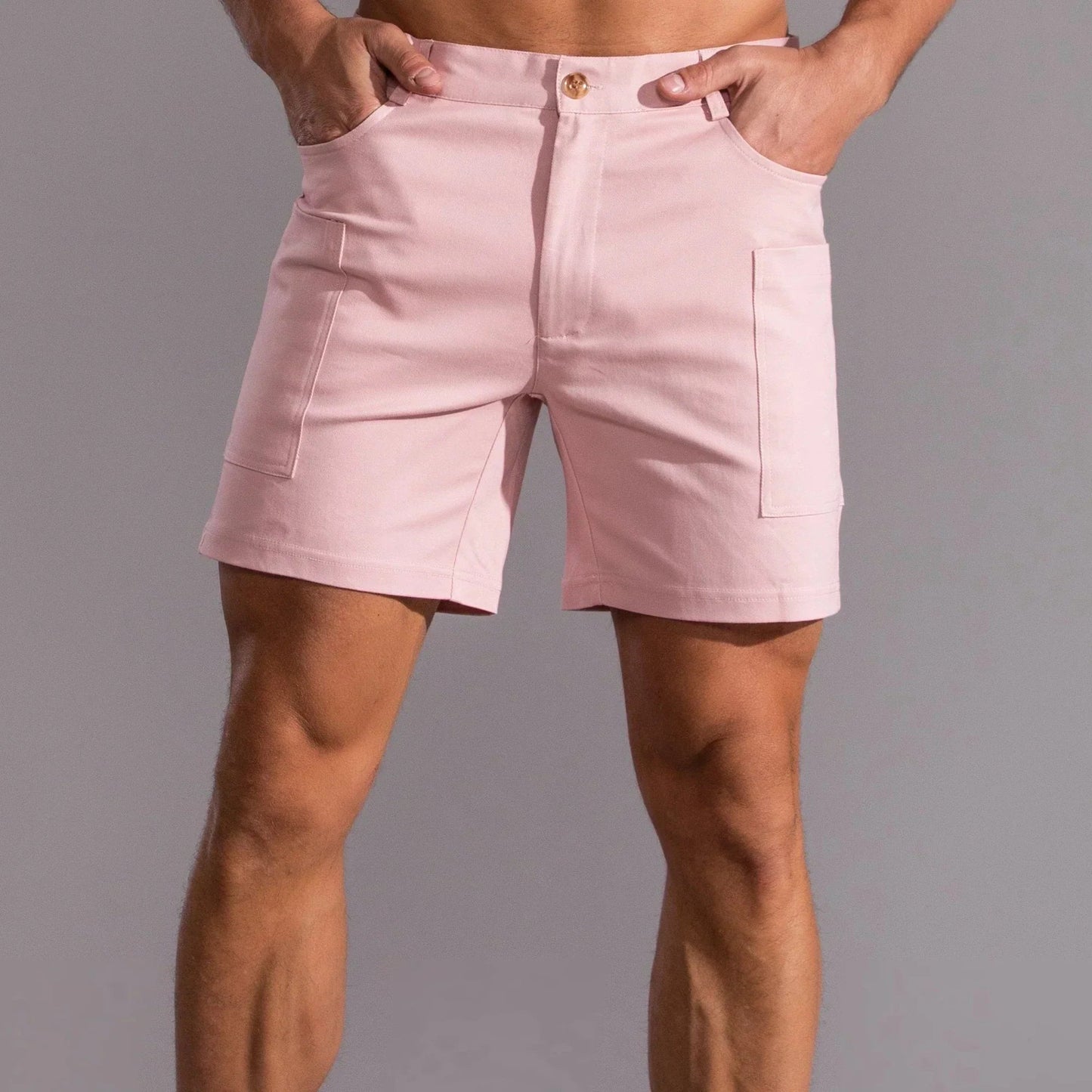 Heren cargo short met rechte pijpen en functionele zakken – TORREN CARGOSHORT - Glamorix