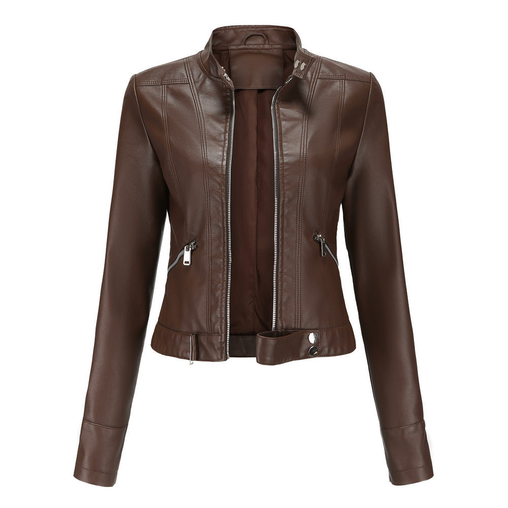 ZARAH - Stijlvolle faux-leren motojas voor dames
