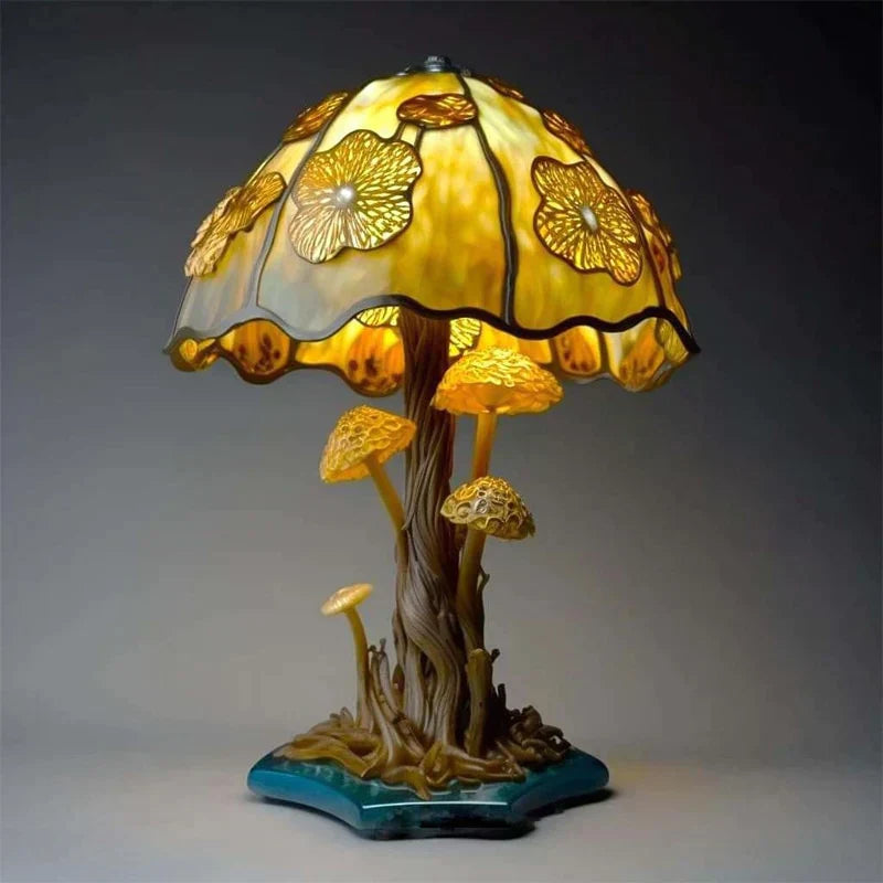 Kleurrijke glas-in-loodlamp voor een sfeervol interieuraccent – VITRALIA GlowArt - Glamorix