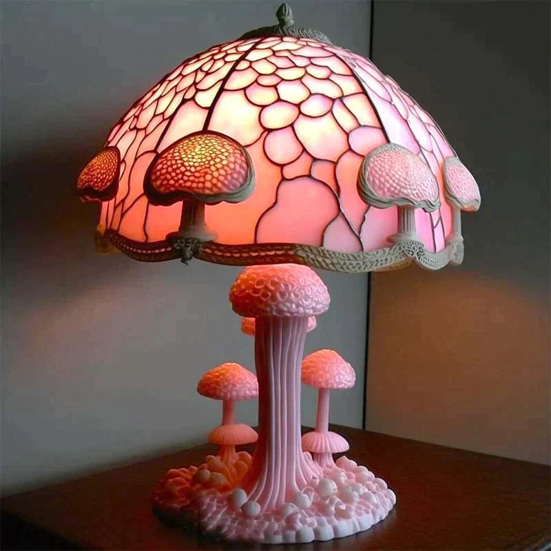 Kleurrijke glas-in-loodlamp voor een sfeervol interieuraccent – VITRALIA GlowArt - Glamorix