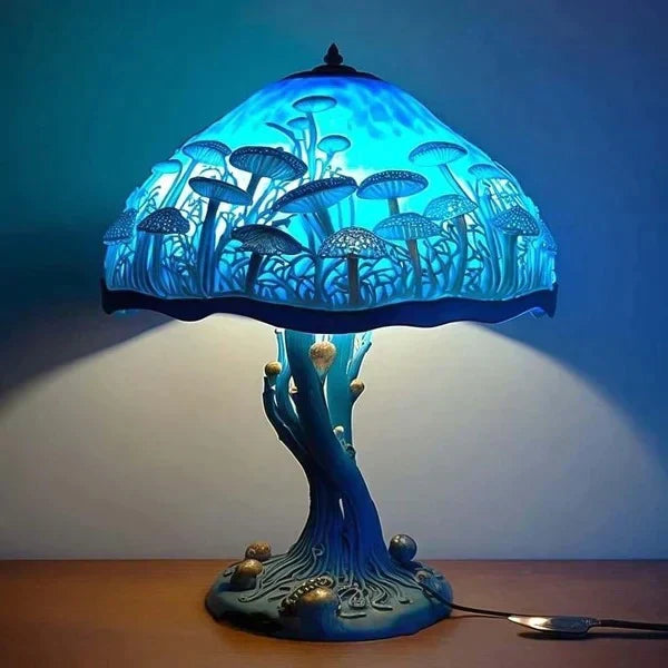 Kleurrijke glas-in-loodlamp voor een sfeervol interieuraccent – VITRALIA GlowArt - Glamorix