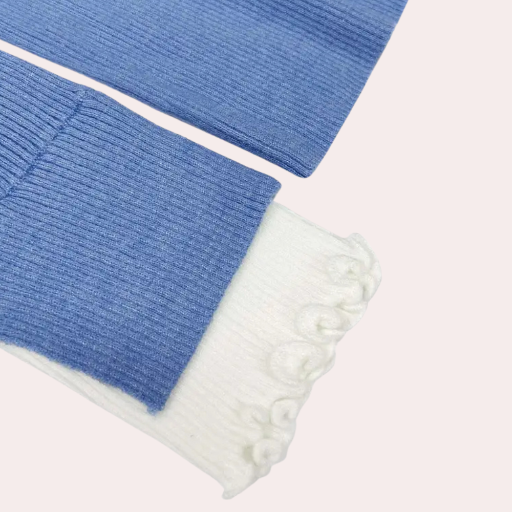 Gebreide damestrui met verfijnde kanten details – LIVANNA - Glamorix