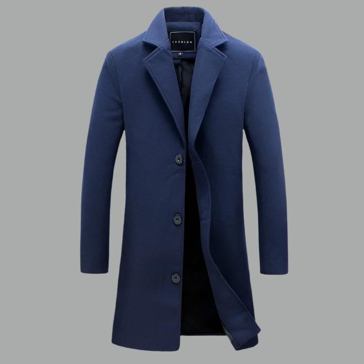 ETHAN - Getailleerde lange heren overjas met tijdloze elegantie