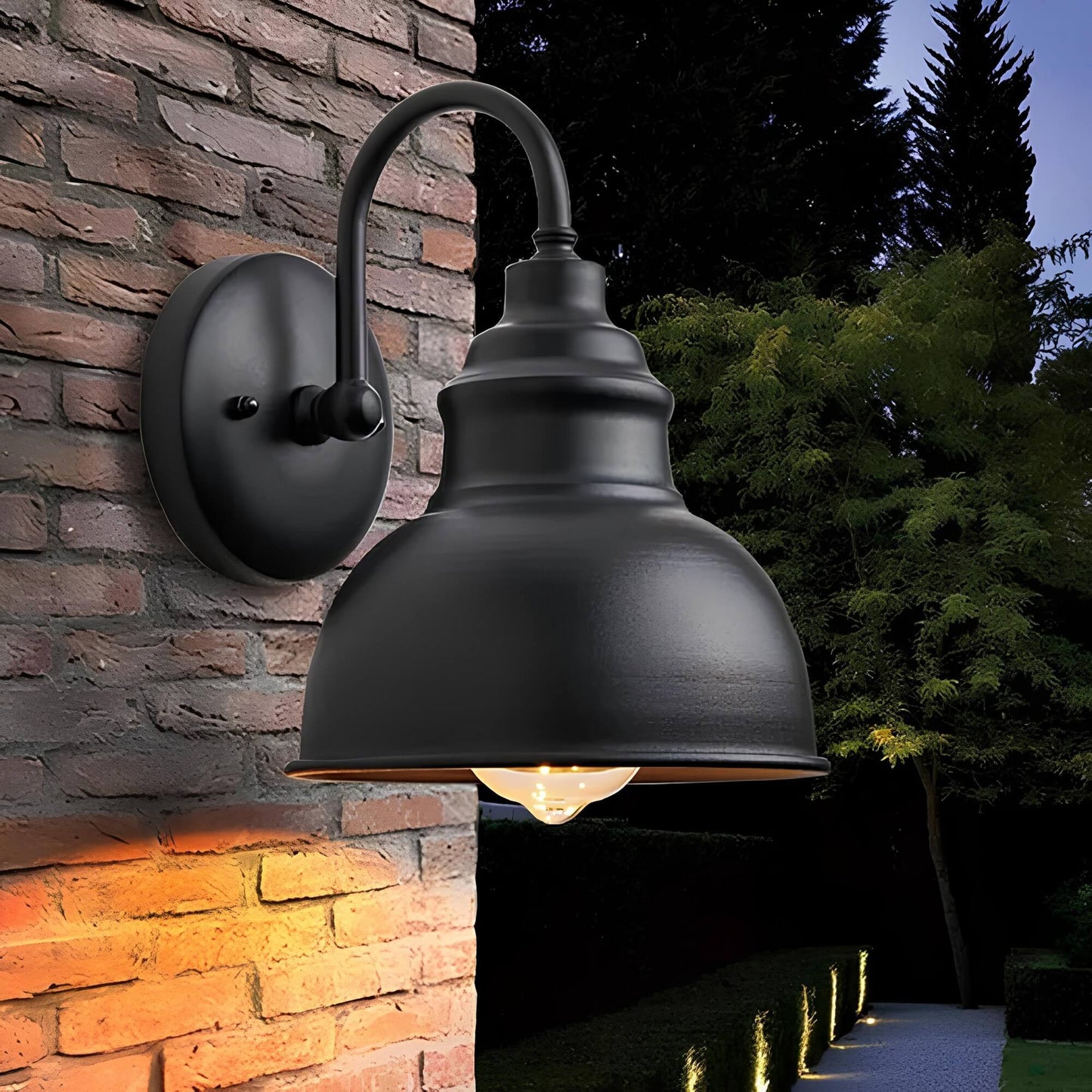 Vintage buitenwandlamp met roestbestendige afwerking – LUMINA HERITAGE - Glamorix