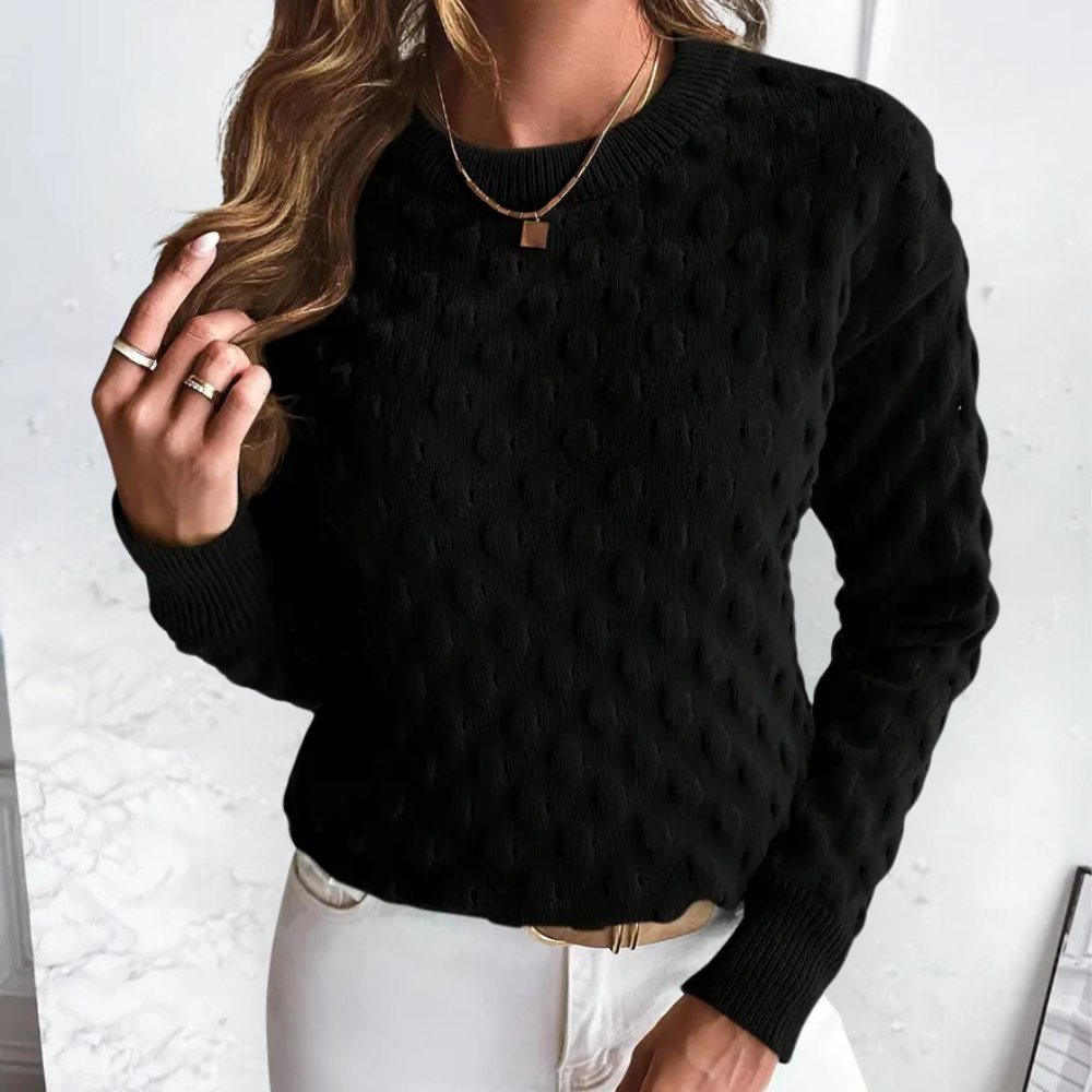 Zachte gebreide damestrui met casual pasvorm – ELIORA CozyKnit - Glamorix