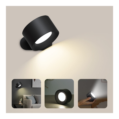 MINIMALE - Cirkelvormige draadloze LED-wandlamp, modern en functioneel