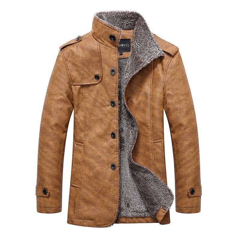 LEON - Heren winterjas met knoopsluiting