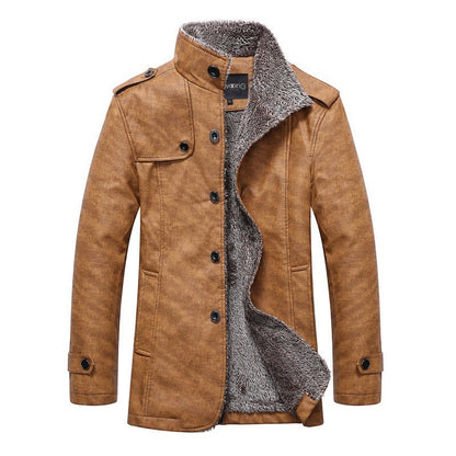 LEON - Heren winterjas met knoopsluiting