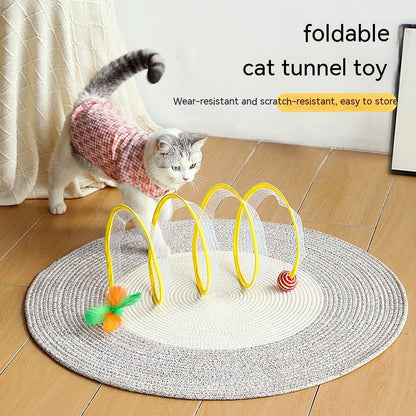 Vouwbare S-vormige Kattentunnel - Speelplezier en comfort voor je kat