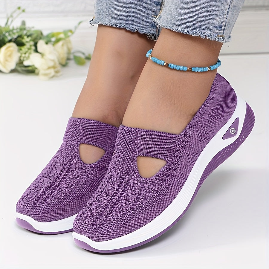 Ademende Lichtgewicht Sneakers met Orthopedische Ondersteuning voor Dames – AIRCOMFORT STEP - Glamorix