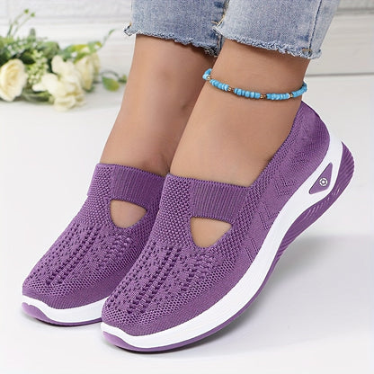 Ademende Lichtgewicht Sneakers met Orthopedische Ondersteuning voor Dames – AIRCOMFORT STEP - Glamorix