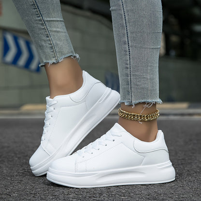 Modieuze lage sneaker met clean profiel en verhoogde zool – CALISTA - Glamorix