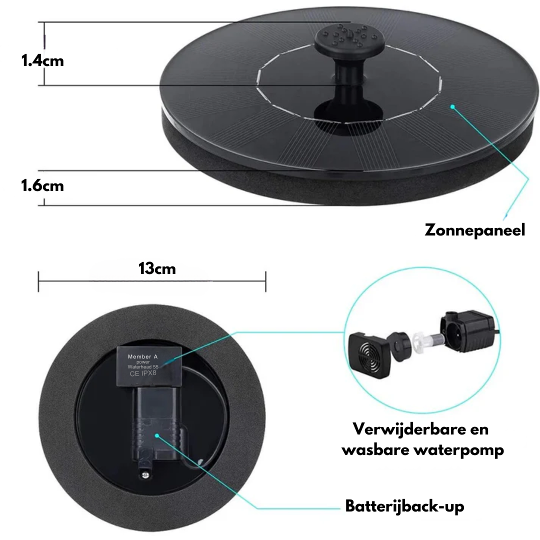 ZenFontein – Solar Waterval voor een Rustgevende Tuin