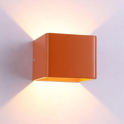 Moderne Meerkleurige Vierkante LED Mini Wandlamp - Stijlvolle verlichting voor elk interieur