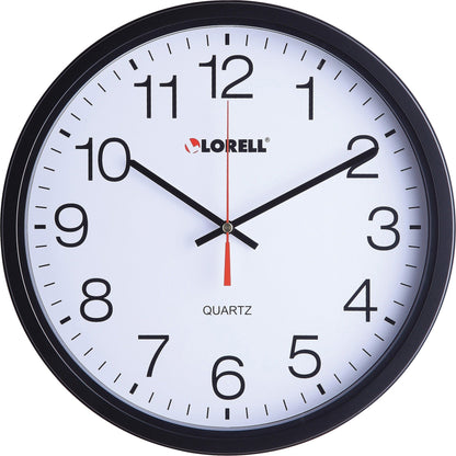 SILENZA - Moderne zwarte glaswandklok met stil uurwerk