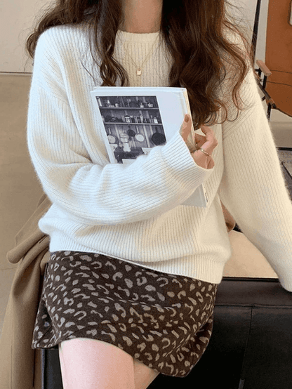 MINIMAL MILA - Minimalistische Ronde Hals Pullover