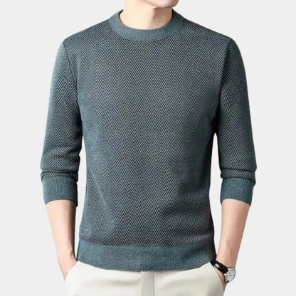 Casual herentrui met getailleerde pasvorm en moderne look – RENZOR - Glamorix