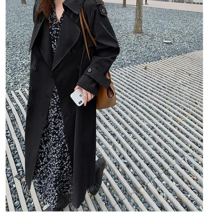 FELICIA - Oversized trenchcoat voor dames met dubbele knopen en relaxte pasvorm