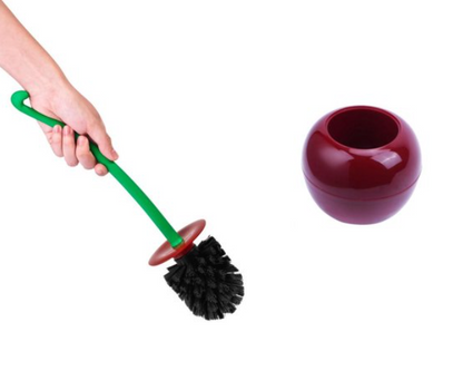 CHERRYCLEAN - Kersvormige toiletborstel met ergonomisch handvat