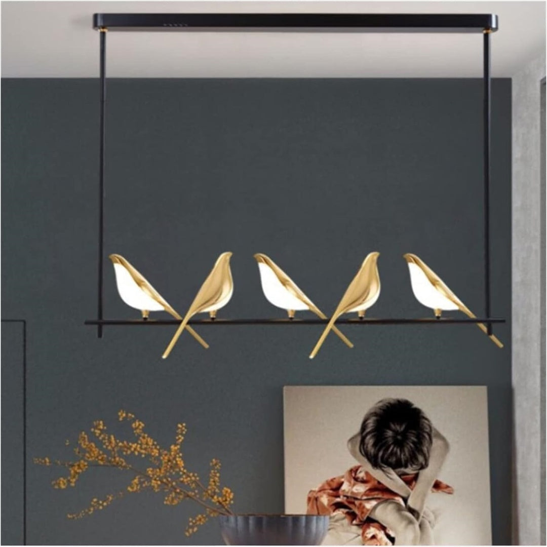 AVIANNA – Creatieve LED hanglamp in de vorm van vogels met ringen