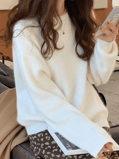 MINIMAL MILA - Minimalistische Ronde Hals Pullover