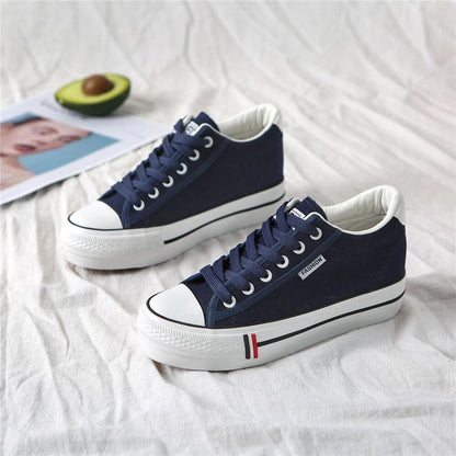 Dames platform sneakers met minimalistische zool – LIVIA RISE - Glamorix