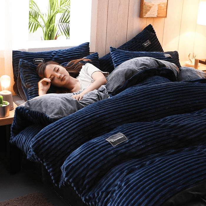 WINTERCOZY – Ribbedesign beddengoedset voor de winter