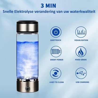 CLEARLYHYDRO – Gezonde Waterstof Waterfles voor Meer Energie