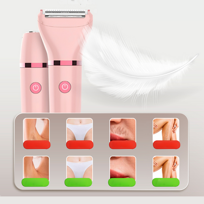 3-in-1 elektrische ladyshave voor een gladde en zachte huid – SILKYVA PureTrim - Glamorix