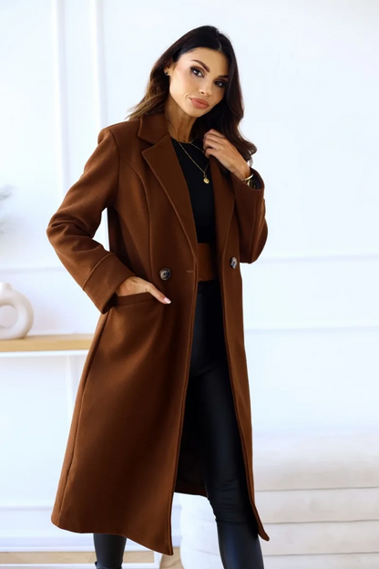 LORELEI - Chique dames trenchcoat met getailleerde pasvorm en klassiek lang model