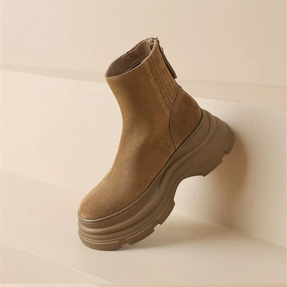 VIENNA - Dames Chelsea boots met plateauzool en elastische enkel