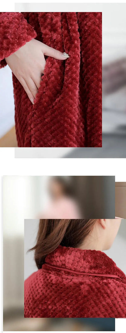 ELARA - Knusse pluche badjas voor vrouwen