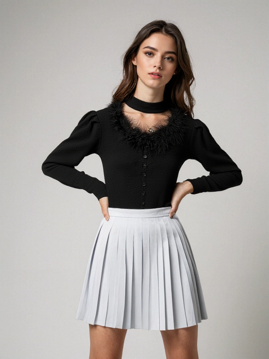 ELIN - Gebreide top voor dames met een elegante touch