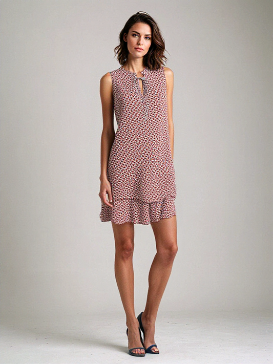 ISLA - Elegante midi-jurk met patroon voor de lente