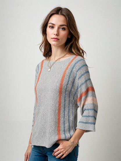 LINA - Los gebreide trui met een casual en elegante uitstraling