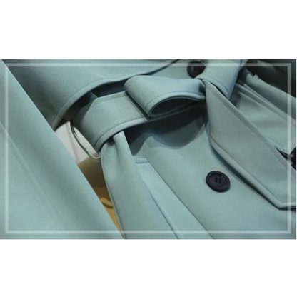 CLAUDIA - Lange trenchcoat met ceintuur en dubbele knoopsluiting voor dames