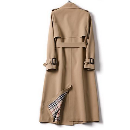 ELOISE - Elegante lange trenchcoat voor dames met dubbele knopen en ceintuur