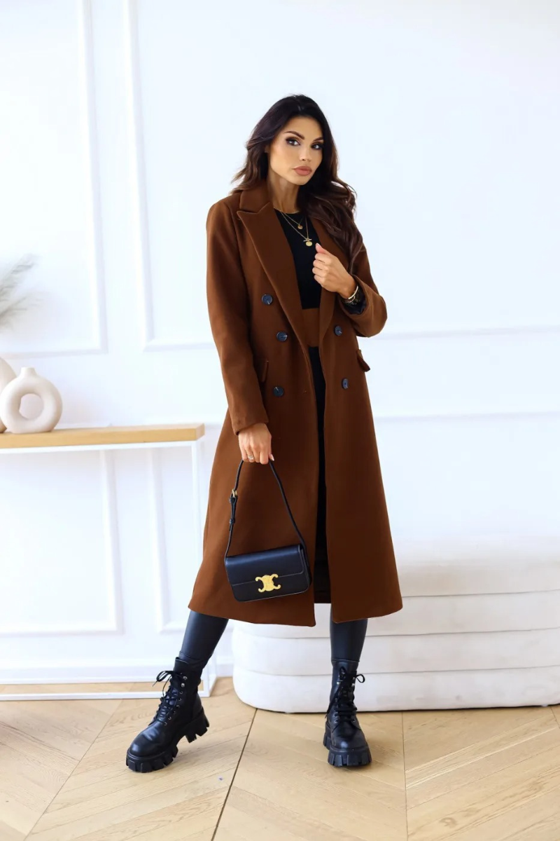 LORELEI - Chique dames trenchcoat met getailleerde pasvorm en klassiek lang model