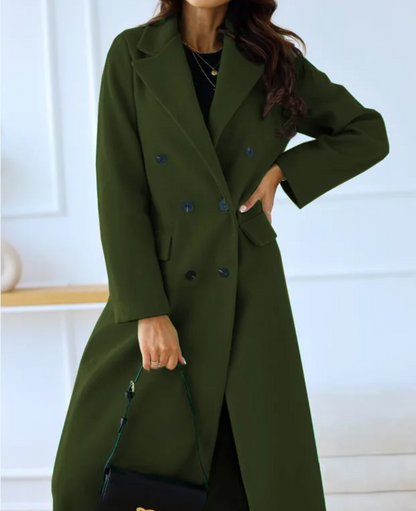 ELIZA - Oversized trenchcoat met dubbele knoopsluiting voor dames