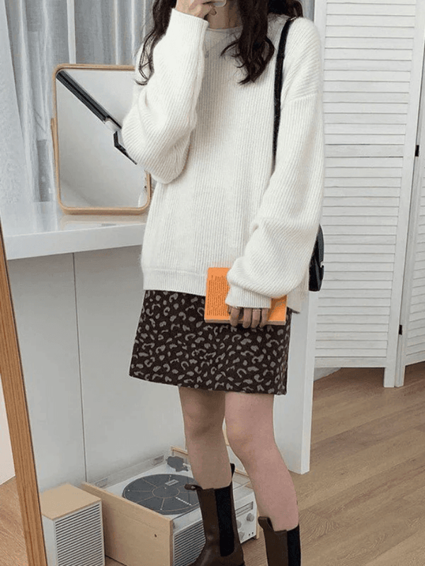 MINIMAL MILA - Minimalistische Ronde Hals Pullover