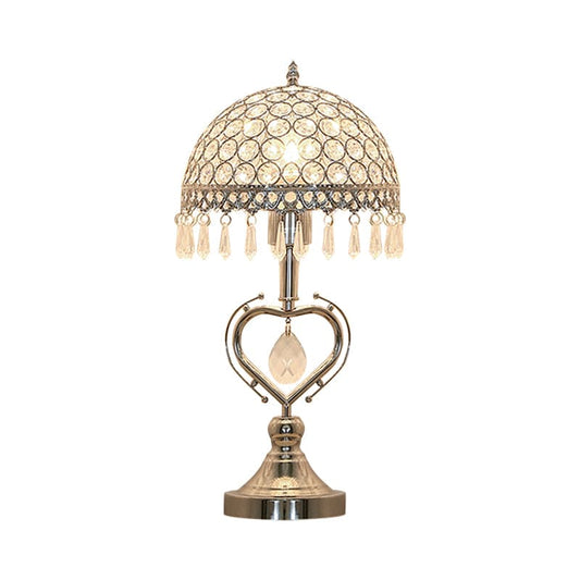 SERAPHINA - Half-sphere tafellamp met kristal ingelegde druppels