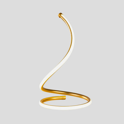 GLOWSPIRE - Spiraalvormige LED lamp met goudkleurige afwerking