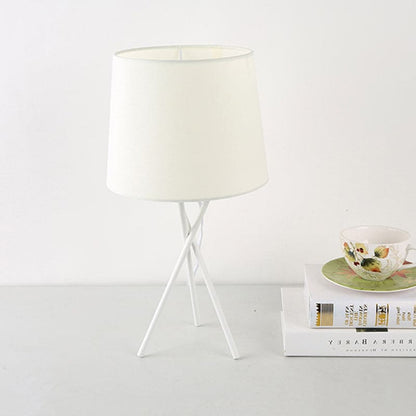 DRUMLIGHT - Minimalistische tafellamp met drumdoek voor sfeervolle nachtlamp