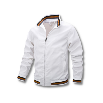 VINCE – Zip-up jas met contrasterende kraag en manchetten voor een moderne en sportieve look