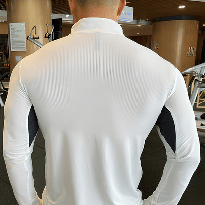 FITNESS ZIP - Heren fitness shirt met rits, functioneel en comfortabel voor elke workout