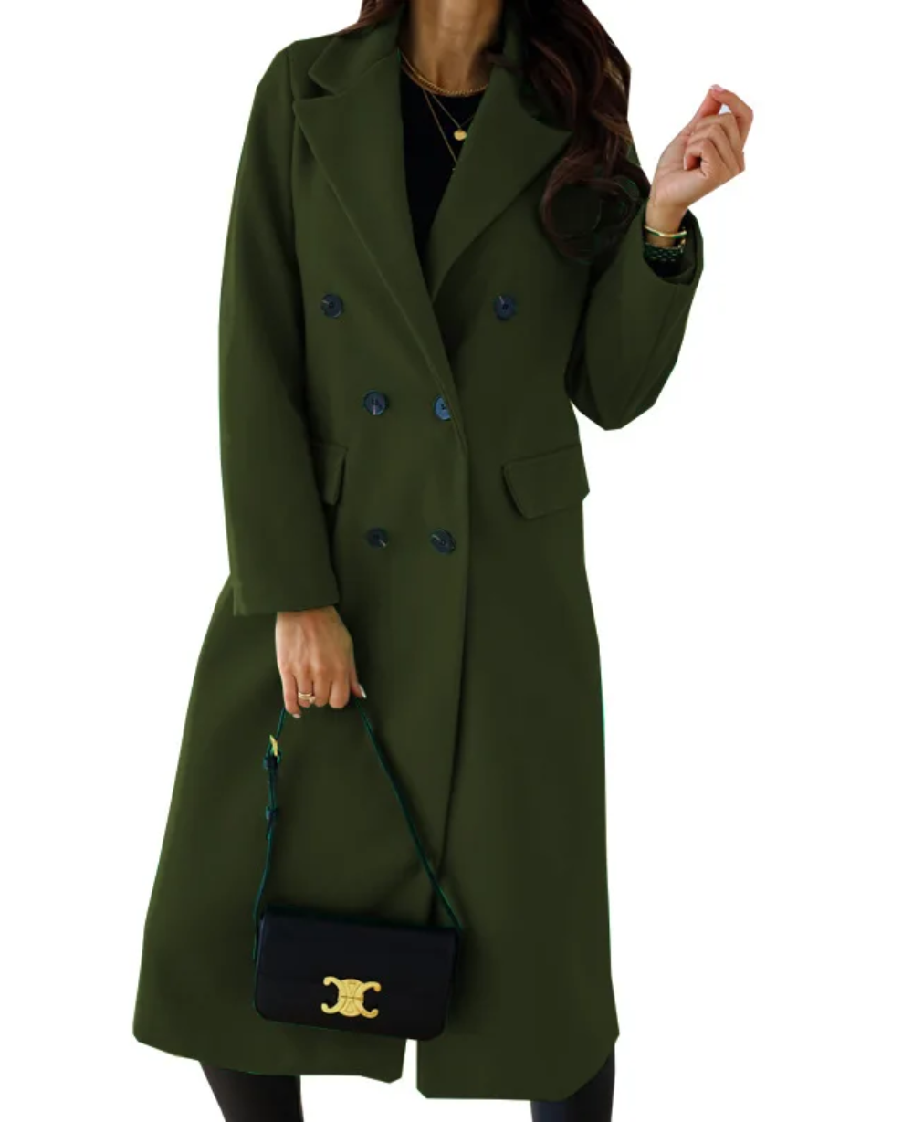 ELIZA - Oversized trenchcoat met dubbele knoopsluiting voor dames