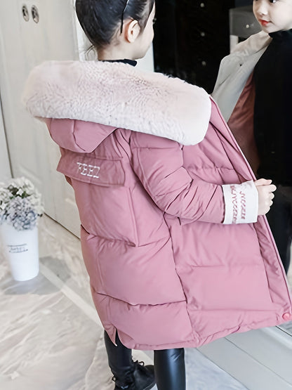 Vernice - Lange Winterjas met Capuchon voor Meisjes