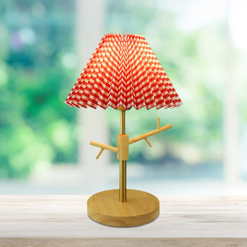 NORDIGLOW - Nordic vouwbare nachtkastlamp met ornamentenplank